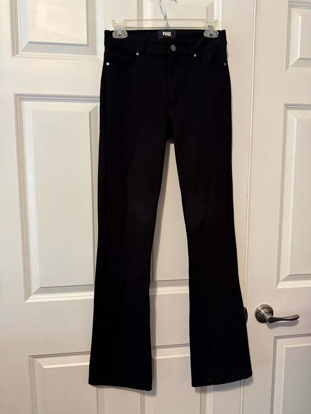 Paige Black Flare Pants Size 27